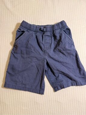 Classic Navy Elastic-Waist Kids Shorts